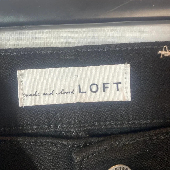 LOFT High-Rise Black Skinny Jeans Size 4/27 - Picture 8 of 11